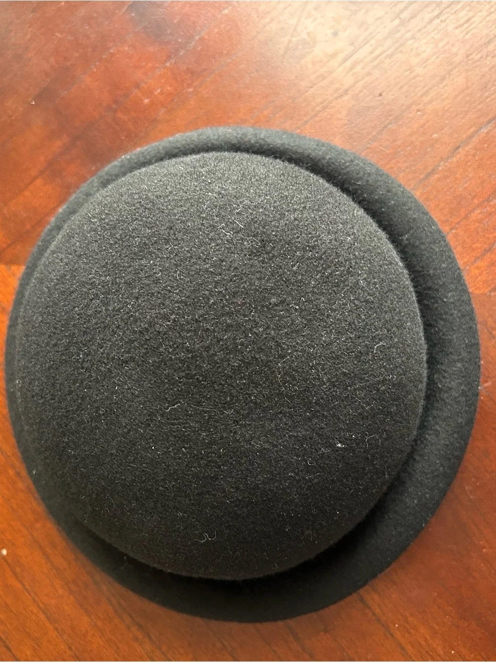 Classic Black 100% Wool Bowler Hat - Women's Accessory